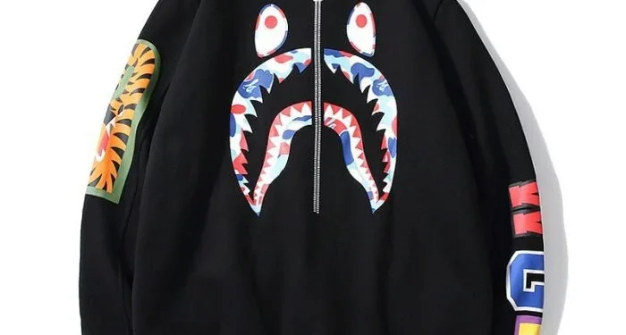 A Bathing Ape Varsity Bape Shark WGM Jacket