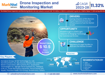 Drone Inspection and Monitoring Market Breakdown By Size, Share, Growth, Trends, and Industry Analysis