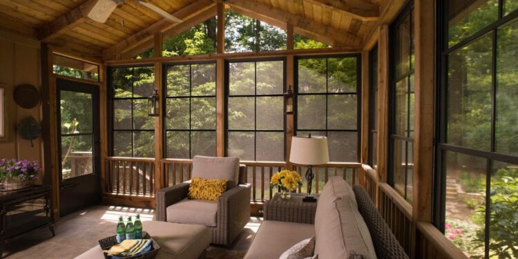 screened porch deck