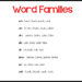 List of word families