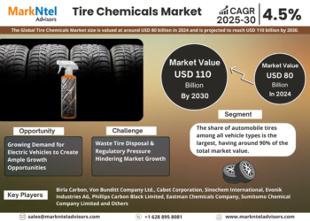 Tire Chemicals Market Analysis 2030 – Unveiling Size, Share, Growth, Trends, and Industry Insights