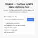 ClipBolt – YouTube to MP4 Made Lightning Fast