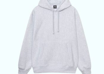 Gray Applique Hoodie