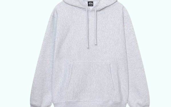Gray Applique Hoodie