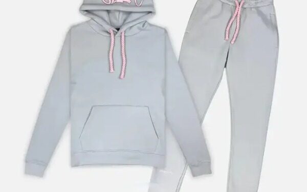 Syna Logo Synaworld Tracksuit Grey Pink