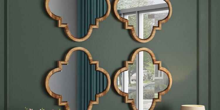 buy wall mirror design from wooden street