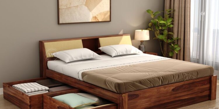 bed design online from wooden street