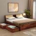 bed design online from wooden street