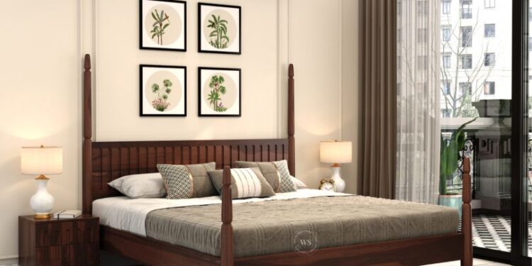 buy bed design from wooden street
