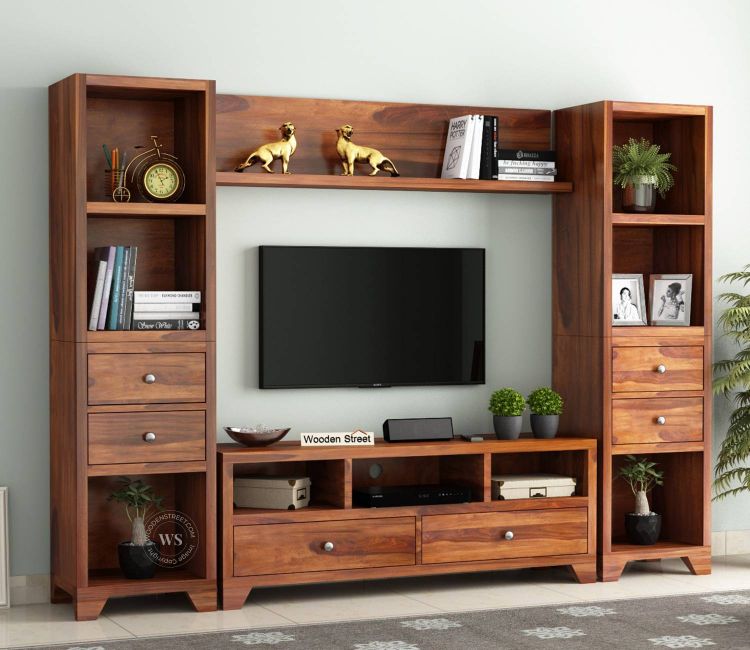 wooden tv unit