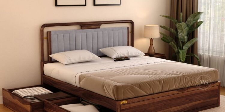 Bed design From Wooden Street