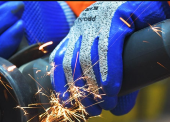 rubber coated hand gloves