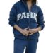 Parkee Hometown Varsity Zip-Up Hoodie Navy Blue