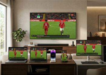 Australian home using strong Wi-Fi for smooth IPTV Australia streaming on a Smart TV